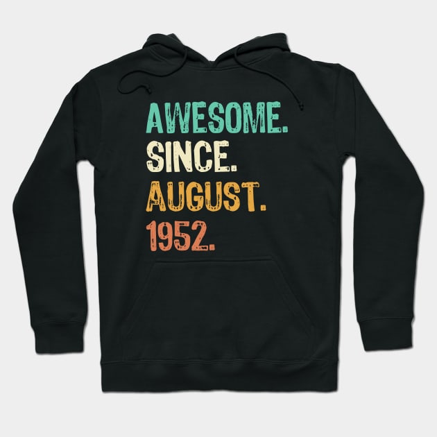 Awesome Since August 1952 Hoodie by Yasna